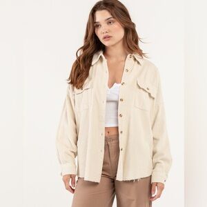 RSQ corduroy shirt: XS